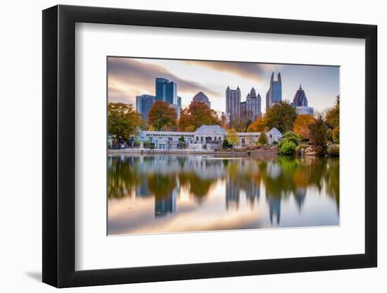 Atlanta, Georgia, USA Autumn Skyline from Piedmont Park.-SeanPavonePhoto-Framed Photographic Print