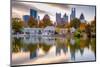 Atlanta, Georgia, USA Autumn Skyline from Piedmont Park.-SeanPavonePhoto-Mounted Photographic Print