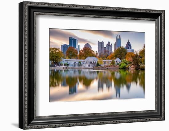 Atlanta, Georgia, USA Autumn Skyline from Piedmont Park.-SeanPavonePhoto-Framed Photographic Print