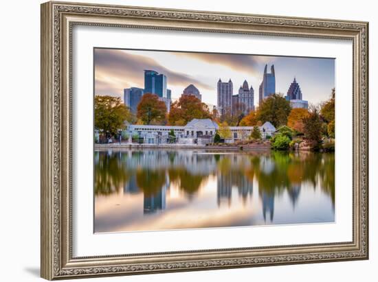 Atlanta, Georgia, USA Autumn Skyline from Piedmont Park.-SeanPavonePhoto-Framed Photographic Print