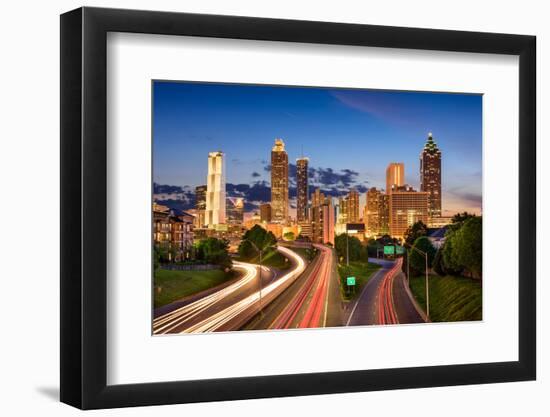 Atlanta, Georgia, USA Downtown Skyline.-SeanPavonePhoto-Framed Photographic Print