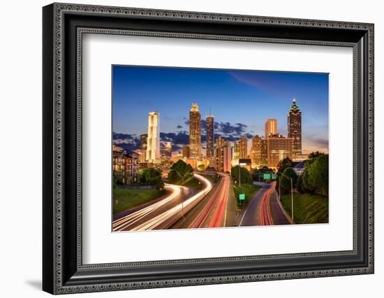 Atlanta, Georgia, USA Downtown Skyline.-SeanPavonePhoto-Framed Photographic Print