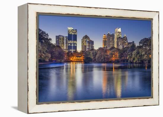 Atlanta, Georgia, USA Midtown Skyline from Piedmont Park.-SeanPavonePhoto-Framed Premier Image Canvas