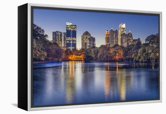 Atlanta, Georgia, USA Midtown Skyline from Piedmont Park.-SeanPavonePhoto-Framed Premier Image Canvas