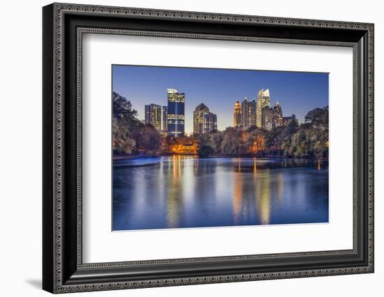 Atlanta, Georgia, USA Midtown Skyline from Piedmont Park.-SeanPavonePhoto-Framed Photographic Print