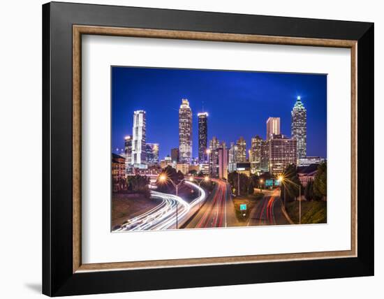 Atlanta, Georgia, USA Skyline over Freedom Parkway.-SeanPavonePhoto-Framed Photographic Print