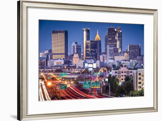 Atlanta, Georgia, USA Twilight Rush Hour.-SeanPavonePhoto-Framed Photographic Print