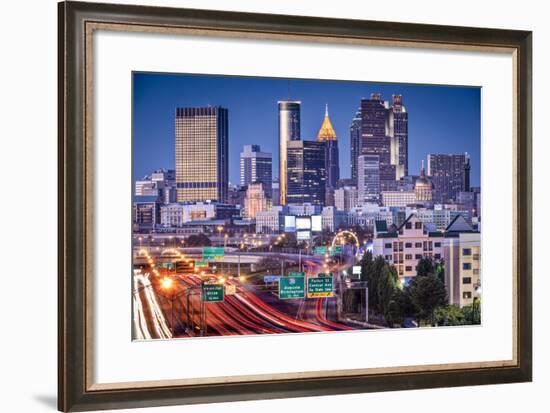 Atlanta, Georgia, USA Twilight Rush Hour.-SeanPavonePhoto-Framed Photographic Print