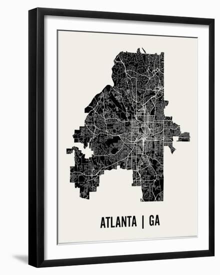 Atlanta Map Art Print-null-Framed Art Print