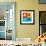 Atlanta Pop Art Map 1-NaxArt-Framed Premium Giclee Print displayed on a wall