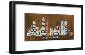 Atlanta Skyline-Design Turnpike-Framed Giclee Print