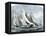 Atlanta, "Tidal Wave," and "Mischief" in An America's Cup Race Off Sandy Hook, NJ, 1881-null-Framed Premier Image Canvas