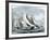 Atlanta, "Tidal Wave," and "Mischief" in An America's Cup Race Off Sandy Hook, NJ, 1881-null-Framed Giclee Print