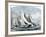 Atlanta, "Tidal Wave," and "Mischief" in An America's Cup Race Off Sandy Hook, NJ, 1881-null-Framed Giclee Print