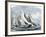 Atlanta, "Tidal Wave," and "Mischief" in An America's Cup Race Off Sandy Hook, NJ, 1881-null-Framed Giclee Print