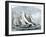 Atlanta, "Tidal Wave," and "Mischief" in An America's Cup Race Off Sandy Hook, NJ, 1881-null-Framed Giclee Print