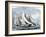 Atlanta, "Tidal Wave," and "Mischief" in An America's Cup Race Off Sandy Hook, NJ, 1881-null-Framed Giclee Print