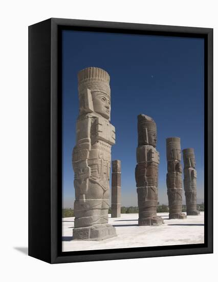 Atlantes Warrior Statues, Temple of Quetzalcoatl, Tula De Allende, Hidalgo, Mexico-Richard Maschmeyer-Framed Premier Image Canvas