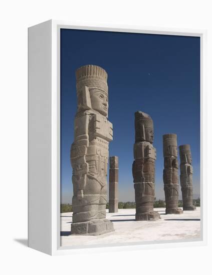 Atlantes Warrior Statues, Temple of Quetzalcoatl, Tula De Allende, Hidalgo, Mexico-Richard Maschmeyer-Framed Premier Image Canvas