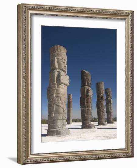 Atlantes Warrior Statues, Temple of Quetzalcoatl, Tula De Allende, Hidalgo, Mexico-Richard Maschmeyer-Framed Photographic Print