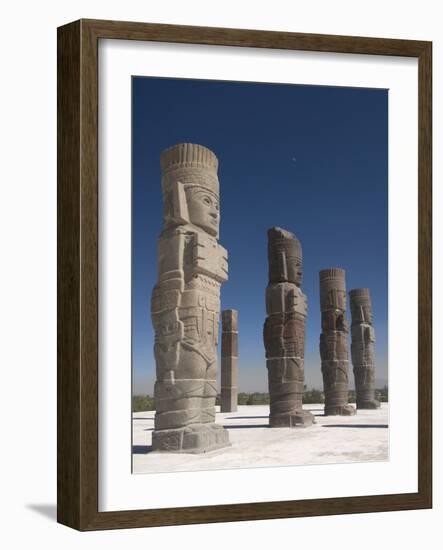 Atlantes Warrior Statues, Temple of Quetzalcoatl, Tula De Allende, Hidalgo, Mexico-Richard Maschmeyer-Framed Photographic Print