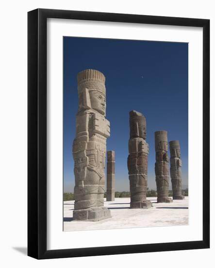 Atlantes Warrior Statues, Temple of Quetzalcoatl, Tula De Allende, Hidalgo, Mexico-Richard Maschmeyer-Framed Photographic Print