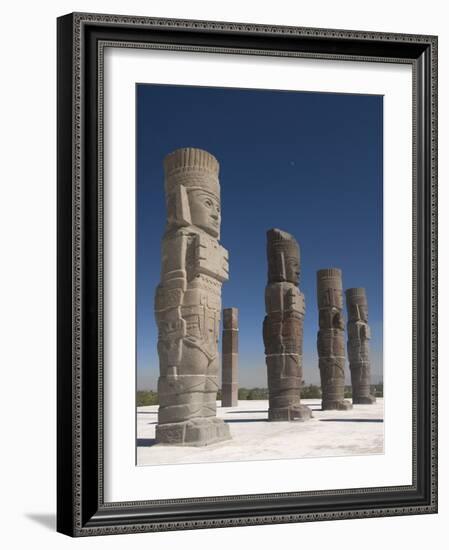 Atlantes Warrior Statues, Temple of Quetzalcoatl, Tula De Allende, Hidalgo, Mexico-Richard Maschmeyer-Framed Photographic Print