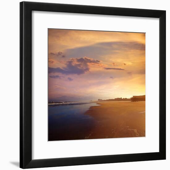 Atlantic Beach in Jacksonville East of Florida-Naturewolrd-Framed Photographic Print