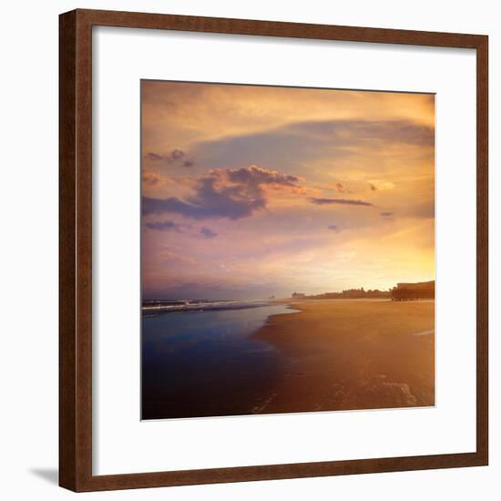 Atlantic Beach in Jacksonville East of Florida-Naturewolrd-Framed Photographic Print