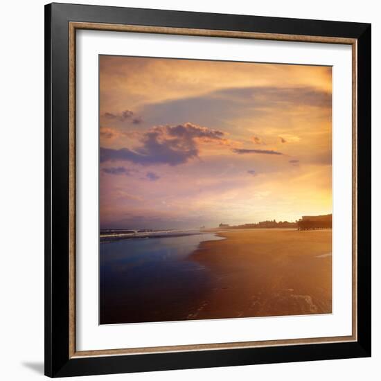 Atlantic Beach in Jacksonville East of Florida-Naturewolrd-Framed Photographic Print