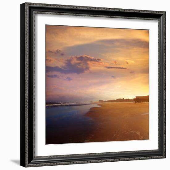 Atlantic Beach in Jacksonville East of Florida-Naturewolrd-Framed Photographic Print