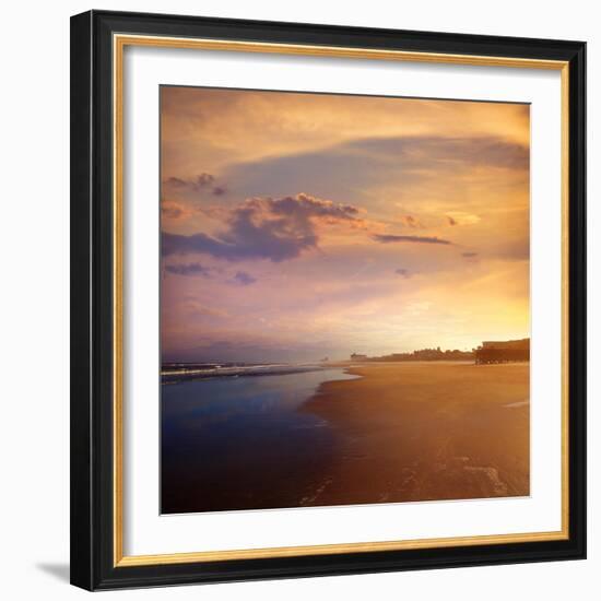 Atlantic Beach in Jacksonville East of Florida-Naturewolrd-Framed Photographic Print