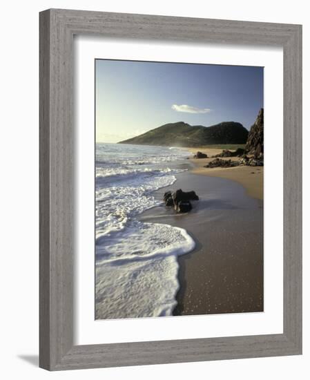 Atlantic Beach of St. Kitts, Caribbean-Robin Hill-Framed Photographic Print