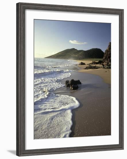 Atlantic Beach of St. Kitts, Caribbean-Robin Hill-Framed Photographic Print