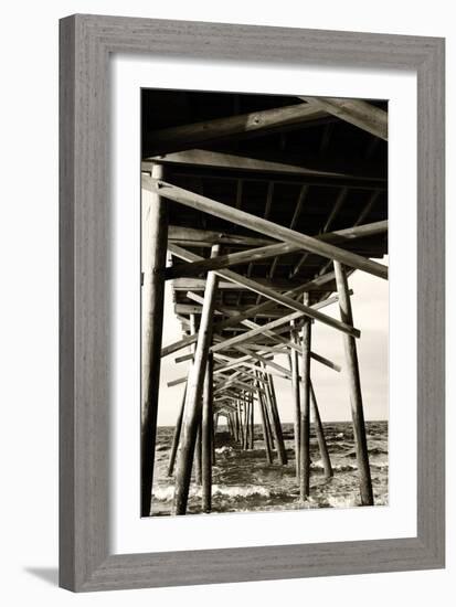 Atlantic Beach Pier 2-Alan Hausenflock-Framed Photographic Print