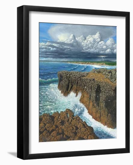 Atlantic Breakers Pontal Portugal-Richard Harpum-Framed Art Print