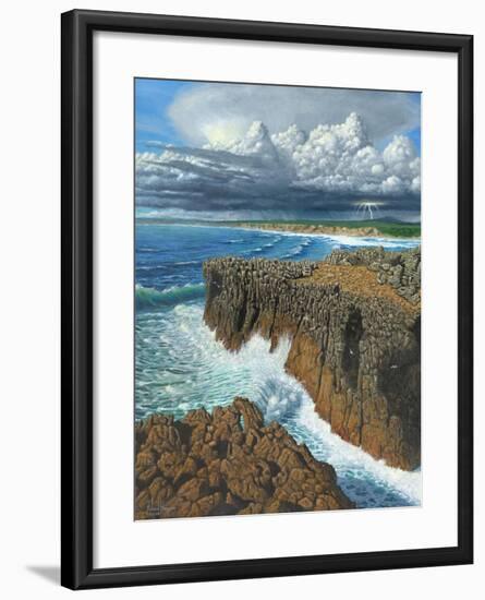 Atlantic Breakers Pontal Portugal-Richard Harpum-Framed Art Print