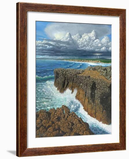 Atlantic Breakers Pontal Portugal-Richard Harpum-Framed Art Print