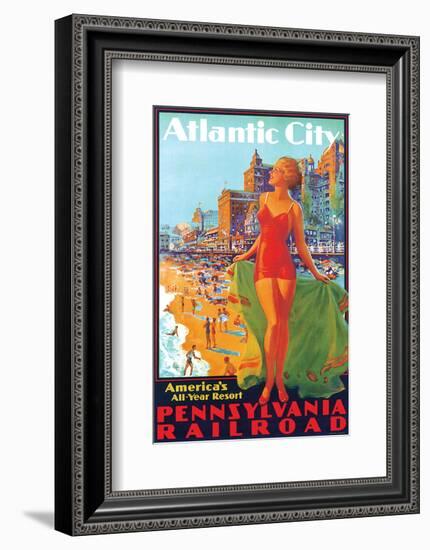 Atlantic City, America's All Year Resort-Edward M^ Eggleston-Framed Art Print