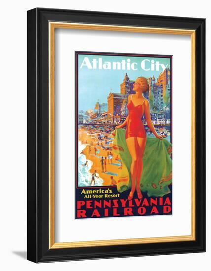 Atlantic City, America's All Year Resort-Edward M^ Eggleston-Framed Art Print