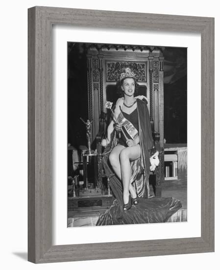 Atlantic City Beauty Contest Winner Venus Ramey-Peter Stackpole-Framed Photographic Print