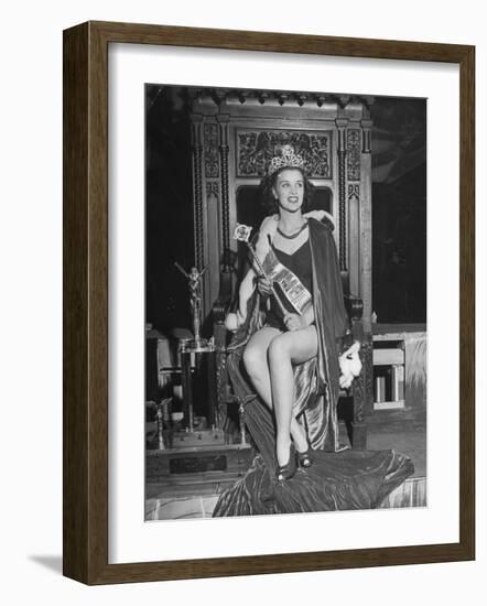 Atlantic City Beauty Contest Winner Venus Ramey-Peter Stackpole-Framed Photographic Print