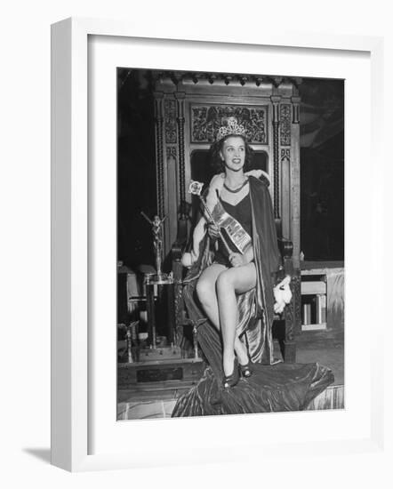 Atlantic City Beauty Contest Winner Venus Ramey-Peter Stackpole-Framed Photographic Print