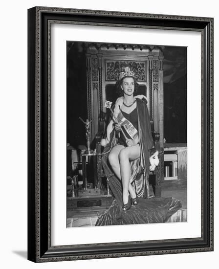 Atlantic City Beauty Contest Winner Venus Ramey-Peter Stackpole-Framed Photographic Print