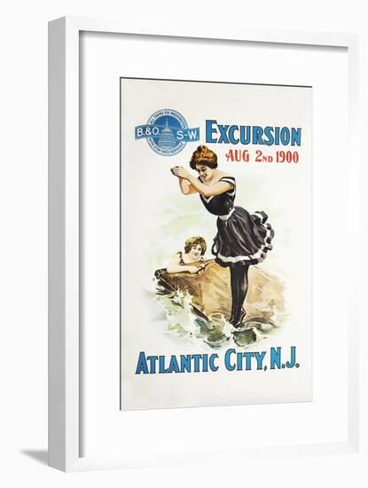 Atlantic City, N.J.-Bern Hill-Framed Giclee Print