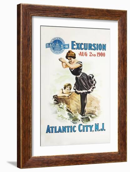 Atlantic City, N.J.-Bern Hill-Framed Giclee Print