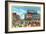 Atlantic City, New Jersey - Steel Pier View from Boardwalk-Lantern Press-Framed Art Print