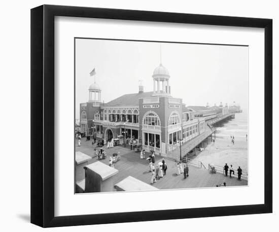 Atlantic City Steel Pier, 1910s-null-Framed Art Print