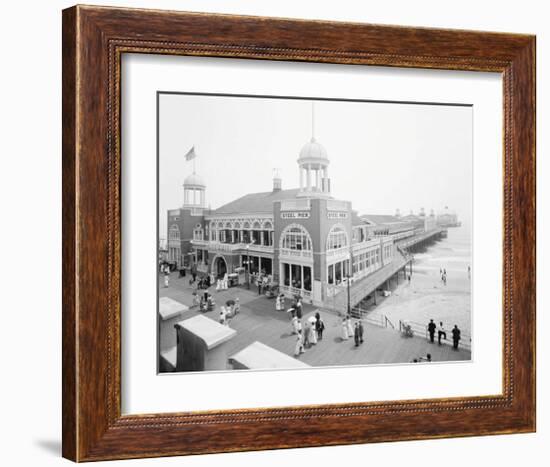 Atlantic City Steel Pier, 1910s-null-Framed Art Print