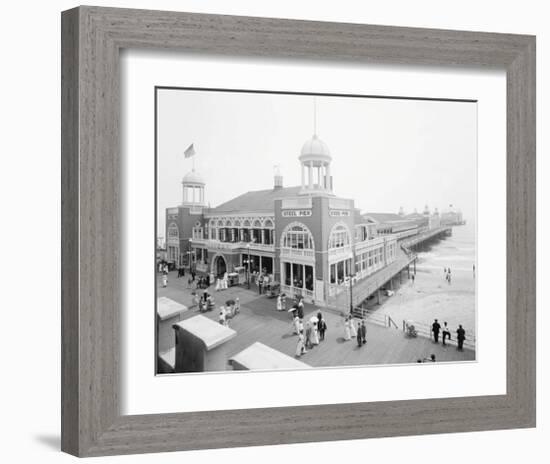 Atlantic City Steel Pier, 1910s-null-Framed Art Print